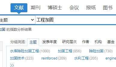 工程加固文獻數(shù)量