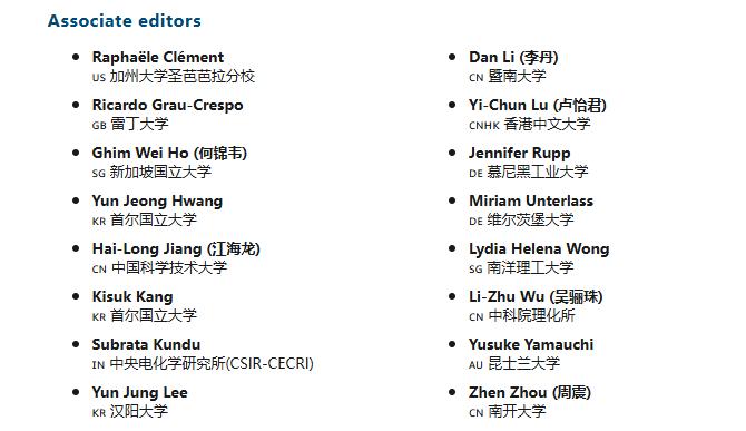 Journal of Materials Chemistry C期刊編委會(huì)